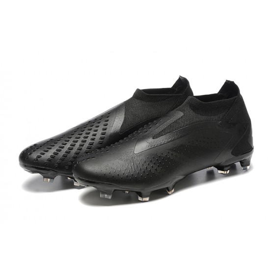 Adidas Predator Accuracy Boots FG Low-top Black Men Soccer Cleats 