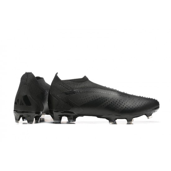 Adidas Predator Accuracy Boots FG Low-top Black Men Soccer Cleats 