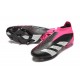 Adidas Predator Accuracy Boots FG Low-top Black Pink Men Soccer Cleats 