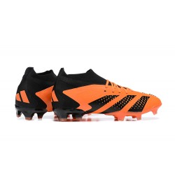 Adidas Predator Accuracy.1 Boots FG Low-top Black Orange Men Soccer Cleats 