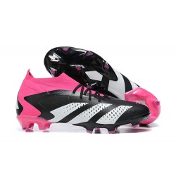 Adidas Predator Accuracy.1 Boots FG Low-top Black White Pink Men Soccer Cleats 