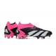 Adidas Predator Accuracy.1 Boots FG Low-top Black White Pink Men Soccer Cleats 