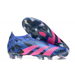 Adidas Predator Accuracy.1 Boots FG Low-top Blue Pink Men Soccer Cleats 