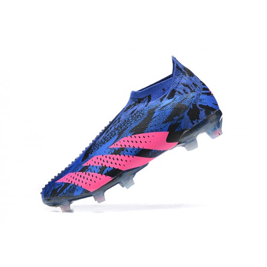 Adidas Predator Accuracy.1 Boots FG Low-top Blue Pink Men Soccer Cleats 