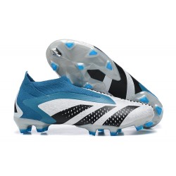 Adidas Predator Accuracy.1 Boots FG Low-top Blue White Men Soccer Cleats 