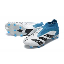 Adidas Predator Accuracy.1 Boots FG Low-top Blue White Men Soccer Cleats 