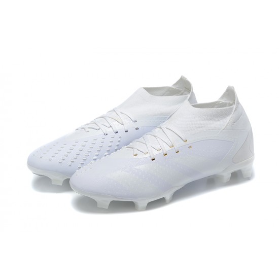 Adidas Predator Accuracy.1 Boots FG Low-top White Men Soccer Cleats 