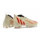 Adidas Predator Edge Geometric.1 FG Mid-top Beige Black Red Men Soccer Cleats 