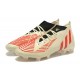 Adidas Predator Edge Geometric.1 FG Mid-top Beige Black Red Men Soccer Cleats 