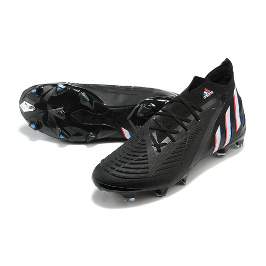 Adidas Predator Edge Geometric.1 FG Mid-top Black Men Soccer Cleats 