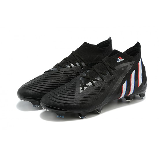 Adidas Predator Edge Geometric.1 FG Mid-top Black Men Soccer Cleats 