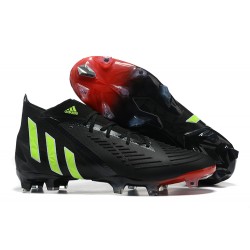 Adidas Predator Edge Geometric.1 FG Mid-top Black Red Men Soccer Cleats 