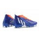 Adidas Predator Edge Geometric.1 FG Mid-top Blue Orange Men Soccer Cleats 