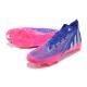 Adidas Predator Edge Geometric.1 FG Mid-top Blue Pink Men Soccer Cleats 