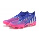 Adidas Predator Edge Geometric.1 FG Mid-top Blue Pink Men Soccer Cleats 