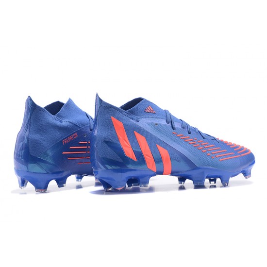 Adidas Predator Edge Geometric.1 FG Mid-top Dark Blue Men Soccer Cleats 