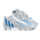 Adidas Predator Edge Geometric.1 FG Mid-top White Blue Men Soccer Cleats 