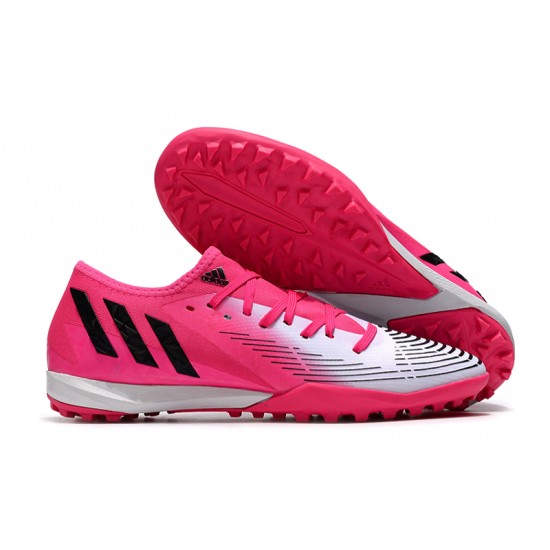 Adidas Predator Edge.3 Low TF Low-top Sliver Pink Men Soccer Cleats 