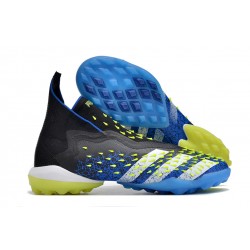 Adidas Predator Freak TF Black Blue Yellow Women And Men Soccer Cleats 