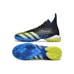 Adidas Predator Freak TF Black Blue Yellow Women And Men Soccer Cleats 