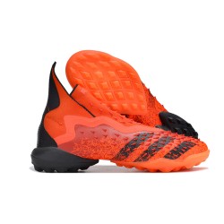 Adidas Predator Freak TF Black Orange Women And Men Soccer Cleats 