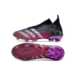 Adidas Predator Freak.1 FG Black Purple Women And Men Soccer Cleats 