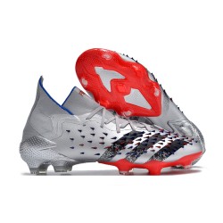 Adidas Predator Freak.1 FG Black Sliver Red Women And Men Soccer Cleats 