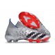 Adidas Predator Freak.1 FG Black Sliver Red Women And Men Soccer Cleats 