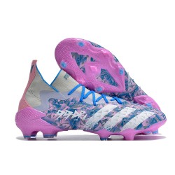 Adidas Predator Freak.1 FG Grey Purple Women And Men Soccer Cleats 