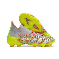 Adidas Predator Freak.1 FG Grey Yellow Orange Women And Men Soccer Cleats 