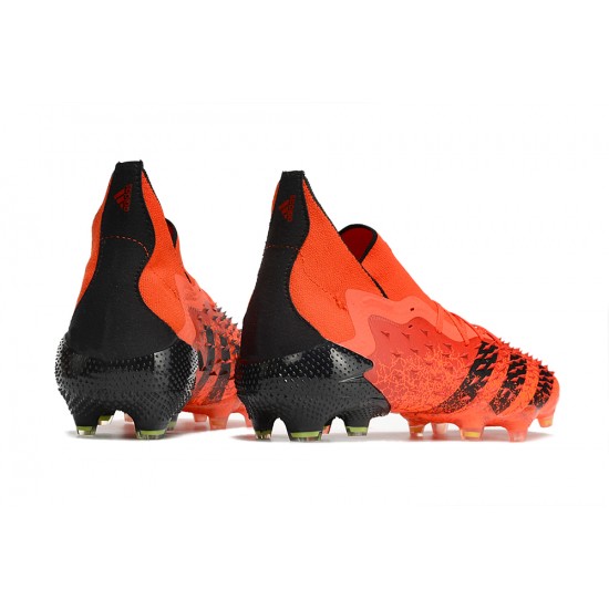 Adidas Predator Freak.1 FG Orange Black Women And Men Soccer Cleats 