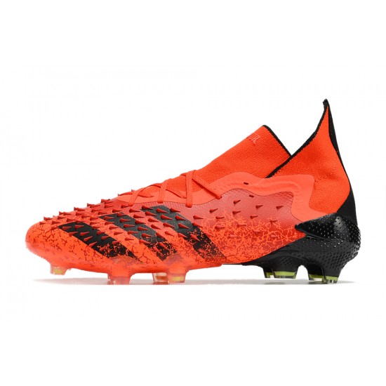 Adidas Predator Freak.1 FG Orange Black Women And Men Soccer Cleats 