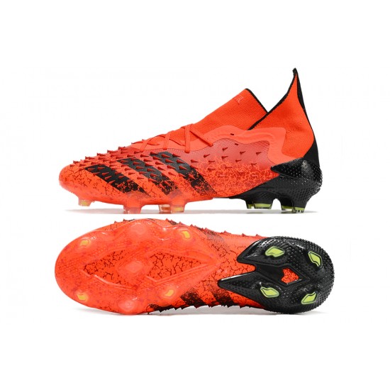 Adidas Predator Freak.1 FG Orange Black Women And Men Soccer Cleats 