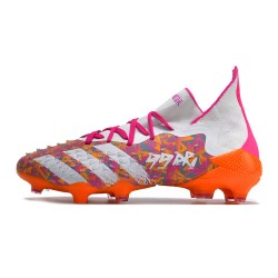 Adidas Predator Freak.1 FG White Orange Women And Men Soccer Cleats 