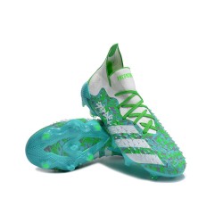 Adidas Predator Freak.1 FG White Turqoise Women And Men Soccer Cleats 