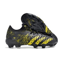 Adidas Predator Freak.1 Low FG Black Gold Women And Men Soccer Cleats 