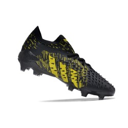 Adidas Predator Freak.1 Low FG Black Gold Women And Men Soccer Cleats 