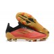 Adidas X Speedflow FG Low-top Black Gold Red Men Soccer Cleats 