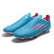 Adidas X Speedflow FG Low-top Blue Pink Sliver Men Soccer Cleats 