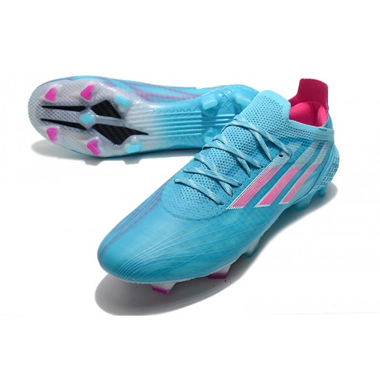 Adidas X Speedflow FG Low-top Blue Pink White Men Soccer Cleats 