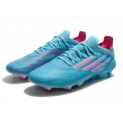 Adidas X Speedflow FG Low-top Blue Pink White Men Soccer Cleats 