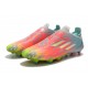 Adidas X Speedflow FG Low-top Sliver Pink Yellow Men Soccer Cleats 