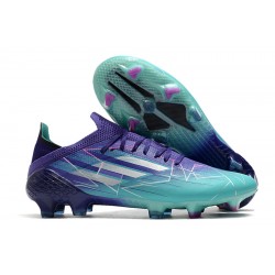 Adidas X Speedflow FG Low-top Turqoise Purple Men Soccer Cleats 