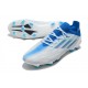 Adidas X Speedflow FG Low-top White Blue Men Soccer Cleats 