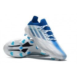 Adidas X Speedflow FG Low-top White Blue Men Soccer Cleats 