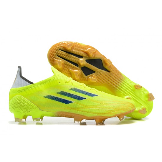 Adidas X Speedflow FG Low-top Yellow Gold Black Men Soccer Cleats 