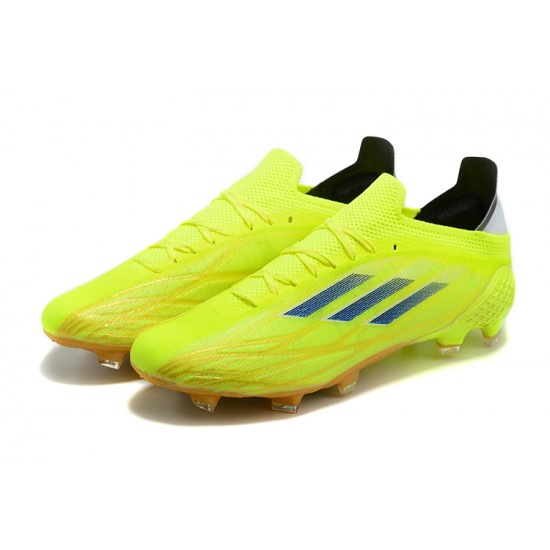 Adidas X Speedflow FG Low-top Yellow Gold Black Men Soccer Cleats 