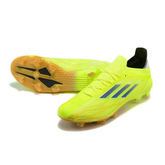 Adidas X Speedflow FG Low-top Yellow Gold Black Men Soccer Cleats 