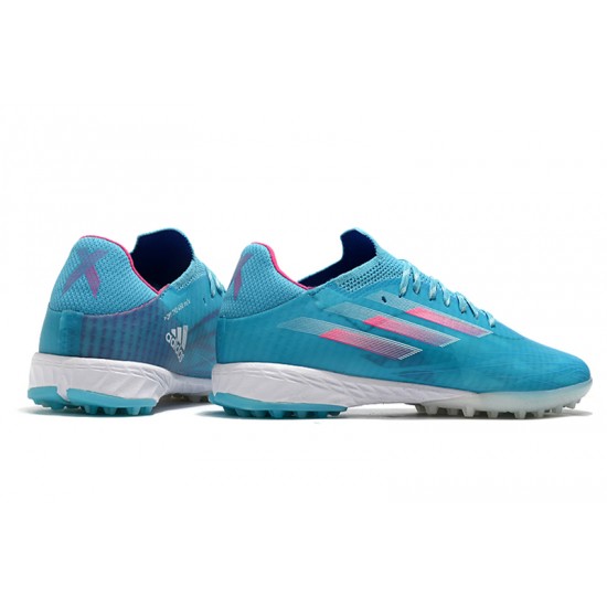 Adidas X Speedflow TF Low-top Blue Pink White Men Soccer Cleats 