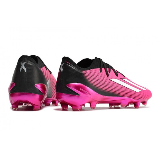 Adidas X Speedportal .1 2022 World Cup Boots FG Low-top Black Pink Men Soccer Cleats 